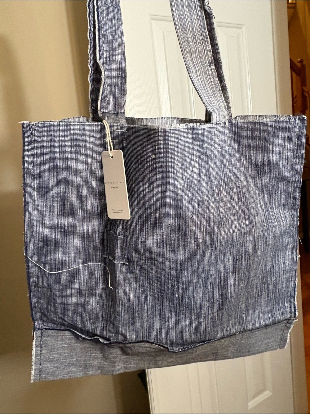 Grade and Gatber- Denim-Style Indigo Tote Bag - NWT